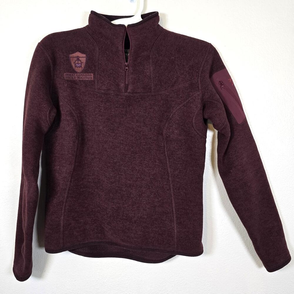 Arc'teryx Covert 1/4 Zip Fleece Pullover Women's S Maroon Outdoorcore Gorpcore